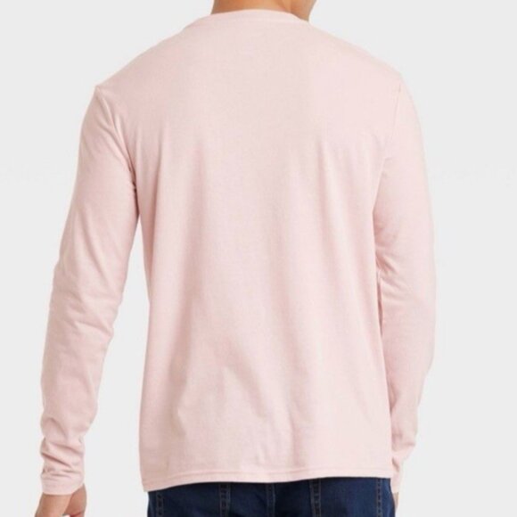 NEW Men's Long Sleeve Pocket T-Shirt - Goodfellow & Co™ Light Pink - Picture 2 of 12